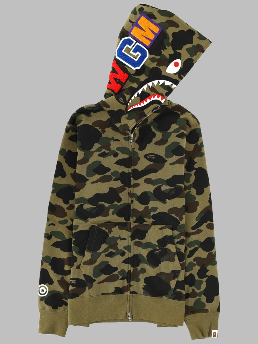 A Bathing Ape Felpa "Shark" Con Cappuccio