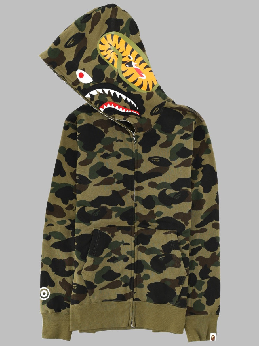 A Bathing Ape Felpa "Shark" Con Cappuccio