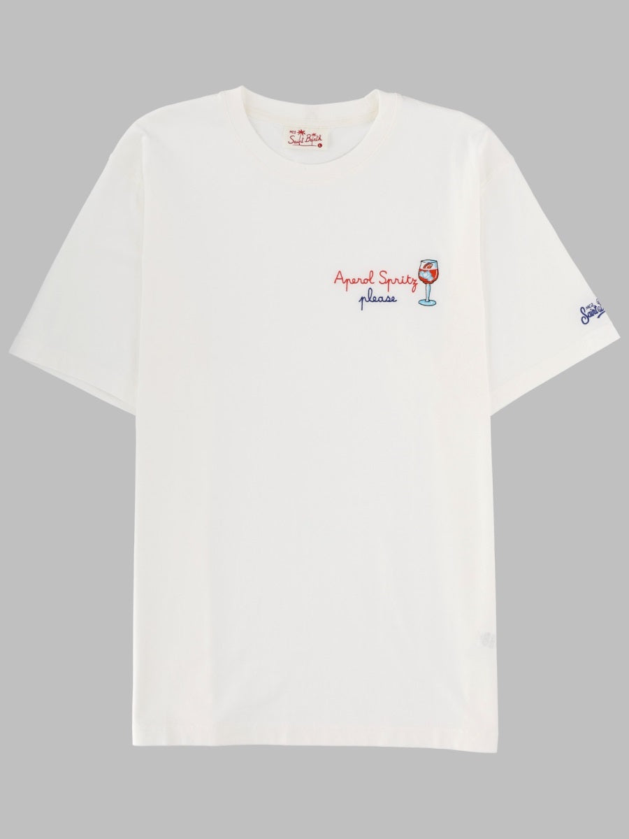 Mc2 Saint Barth T Shirt Con Ricamo