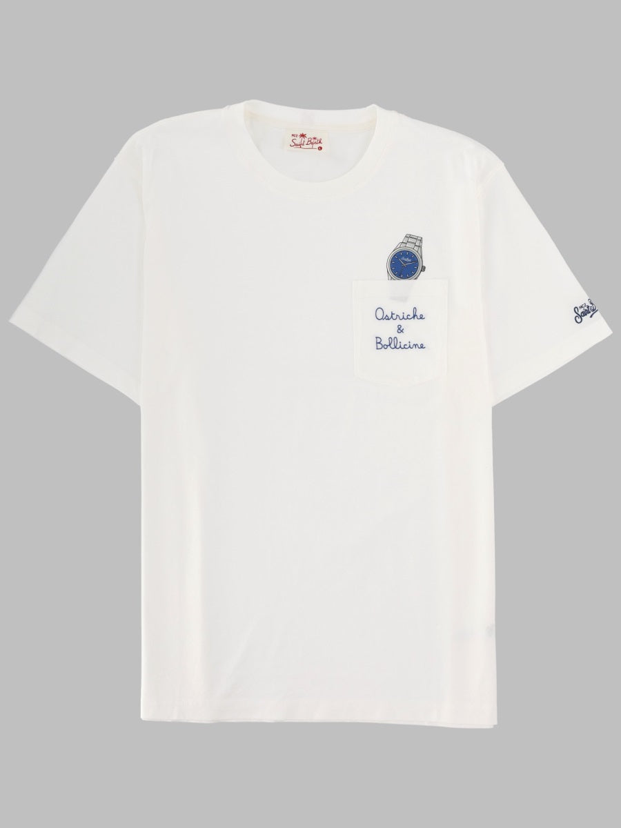 Mc2 Saint Barth T Shirt Con Ricamo