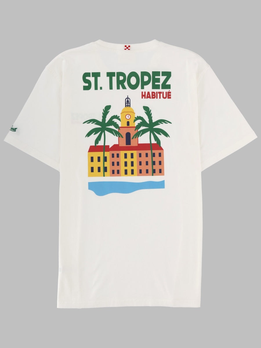 Mc2 Saint Barth T Shirt Con Stampa