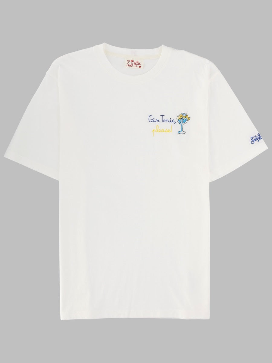 Mc2 Saint Barth T Shirt Con Ricamo