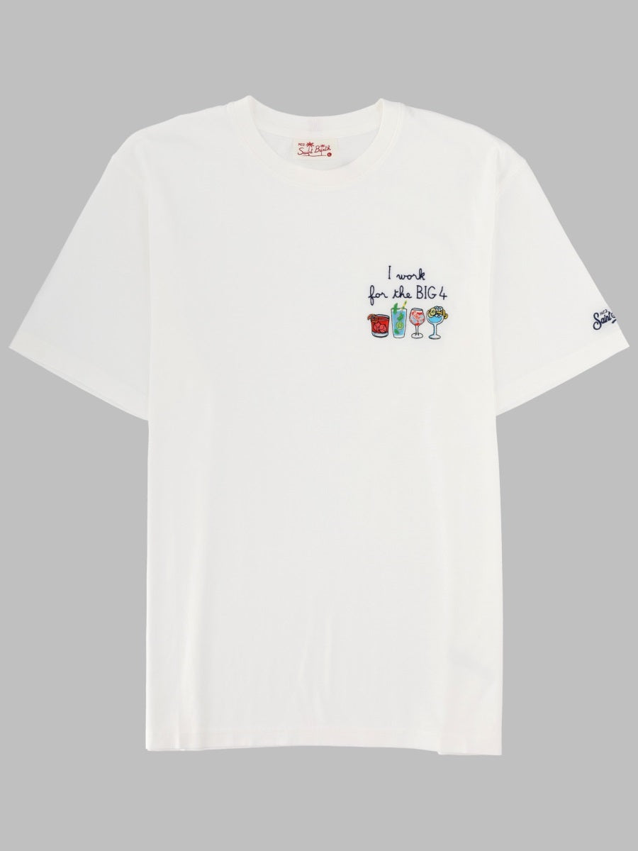 Mc2 Saint Barth T Shirt Con Ricamo