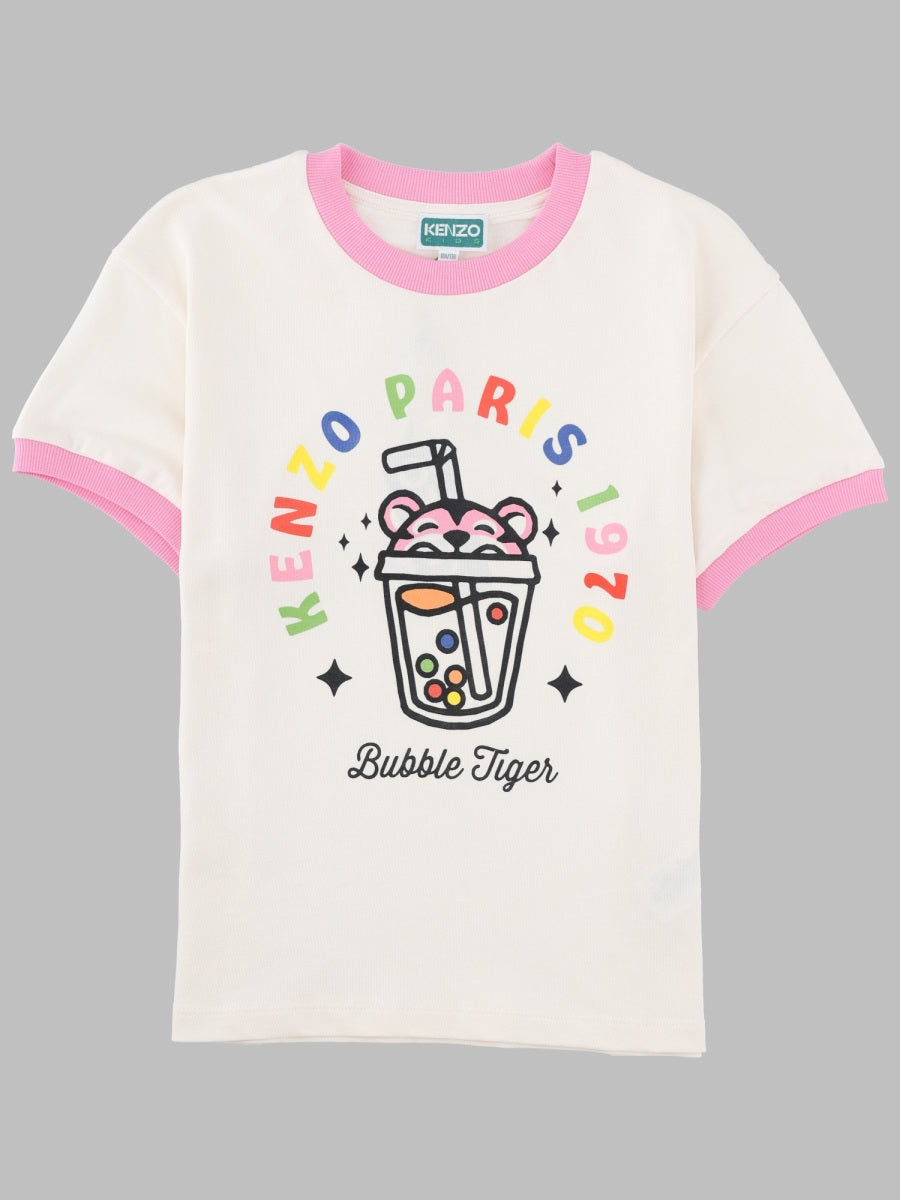 Kenzo T Shirt "Bubble Tiger"