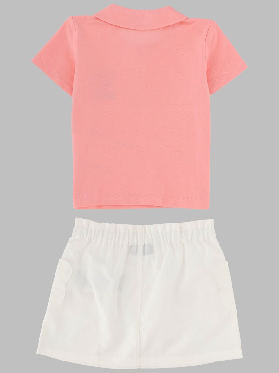Moschino Polo Shirt And
Skirt Set