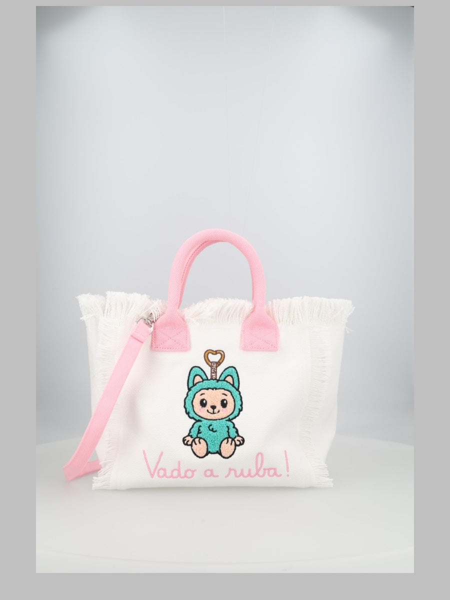 Mc2 Saint Barth Tote Bag "Vado A Ruba Monster"