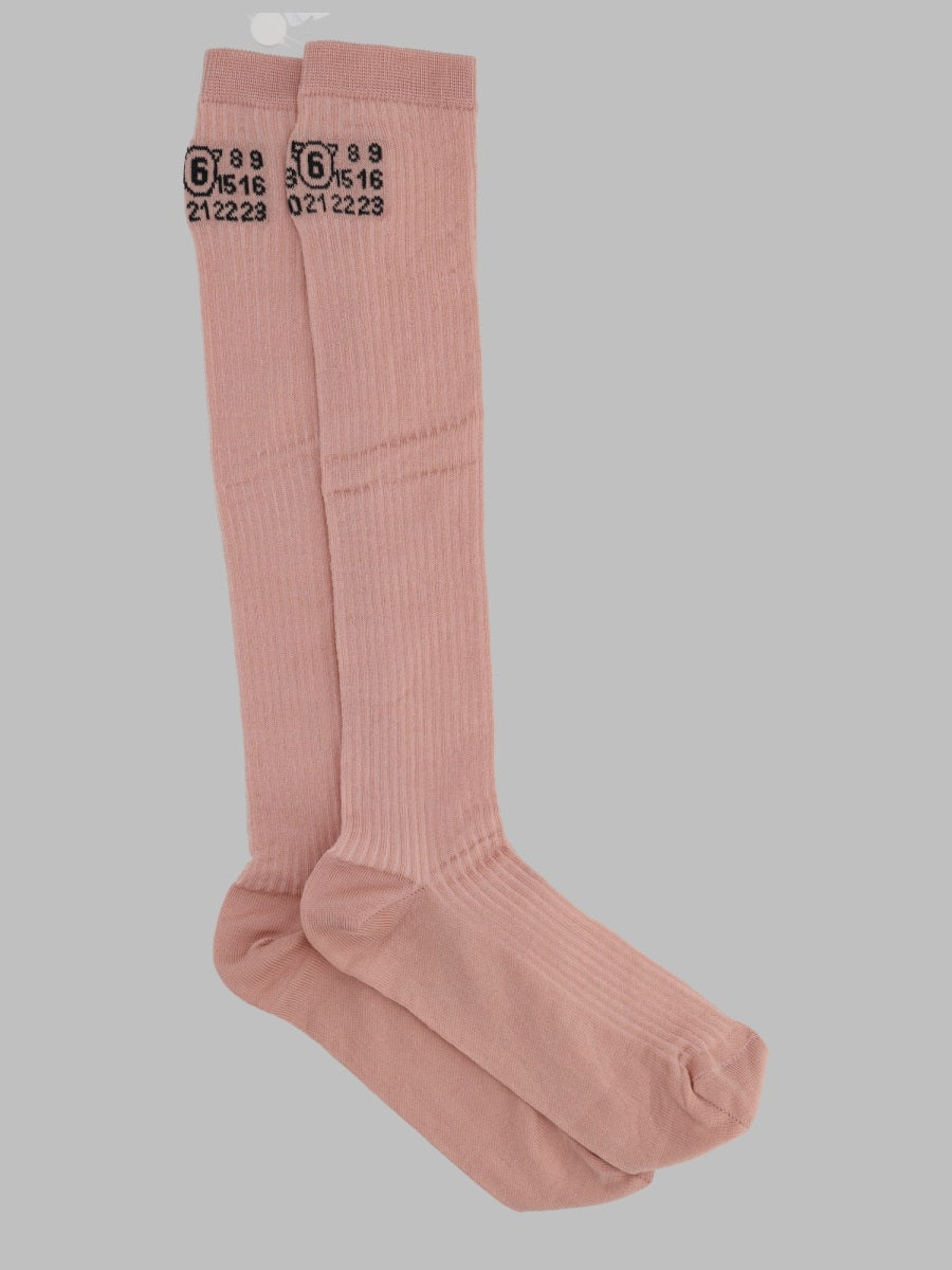 Mm6 Maison Margiela Calzini Alti Con Logo