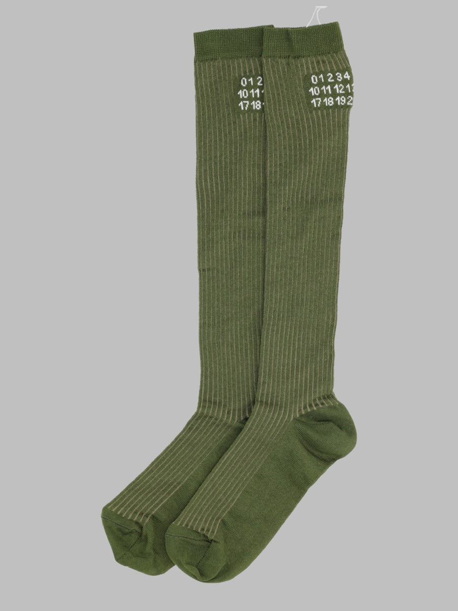 Mm6 Maison Margiela Calzini Alti Con Logo