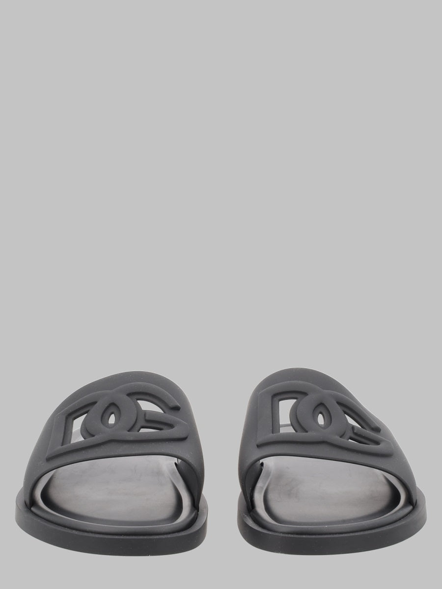 Dolce & Gabbana Slide Beachwear In Gomma