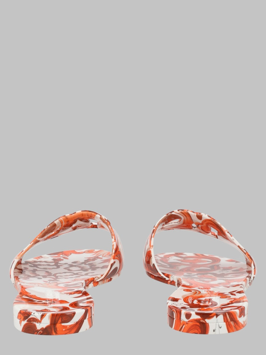 Dolce & Gabbana Slide Beachwear In Gomma Maiolica