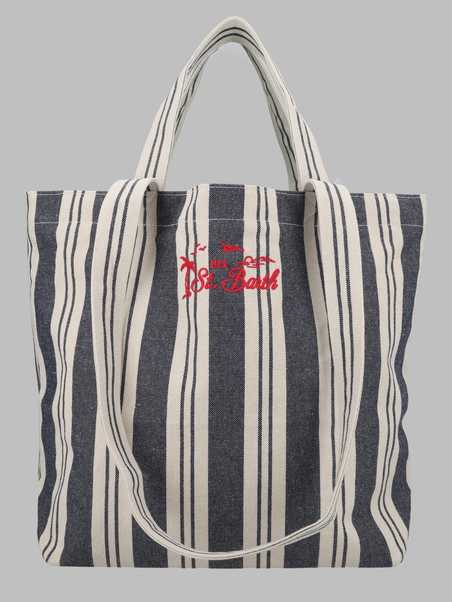 Mc2 Saint Barth Borsa Tote Essential Beach In Cotone