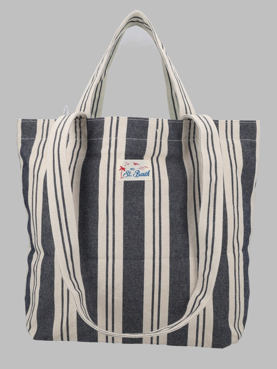 Mc2 Saint Barth Borsa Tote Essential Beach In Cotone