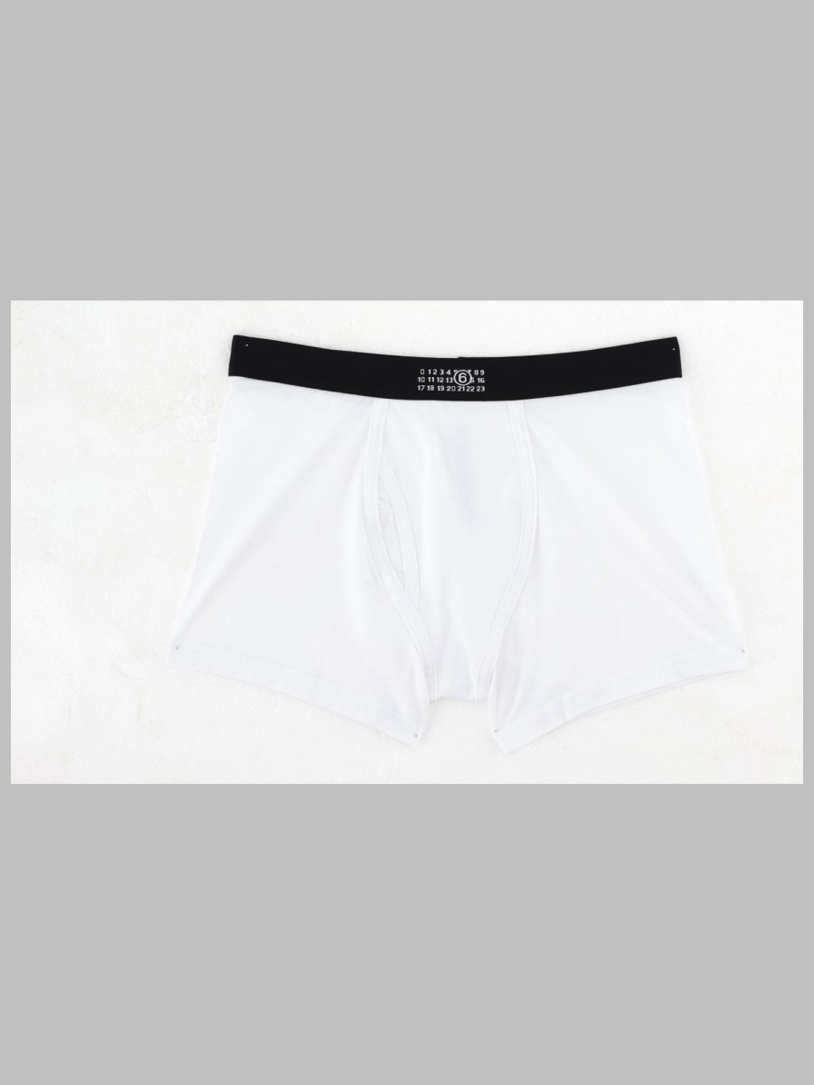 Mm6 Maison Margiela Boxer In Cotone Con Logo