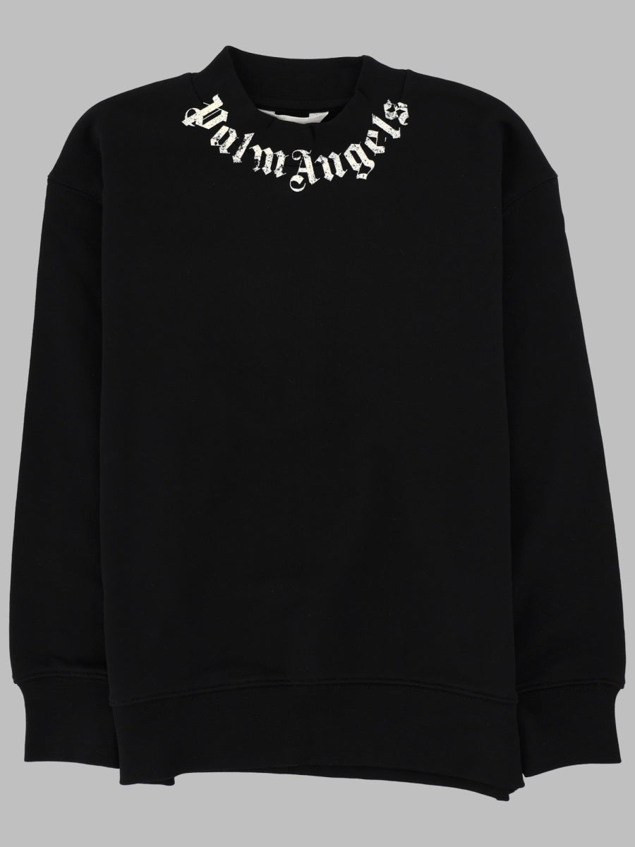 Palm Angels Neck Logo Brushed Reg. Crew Boy