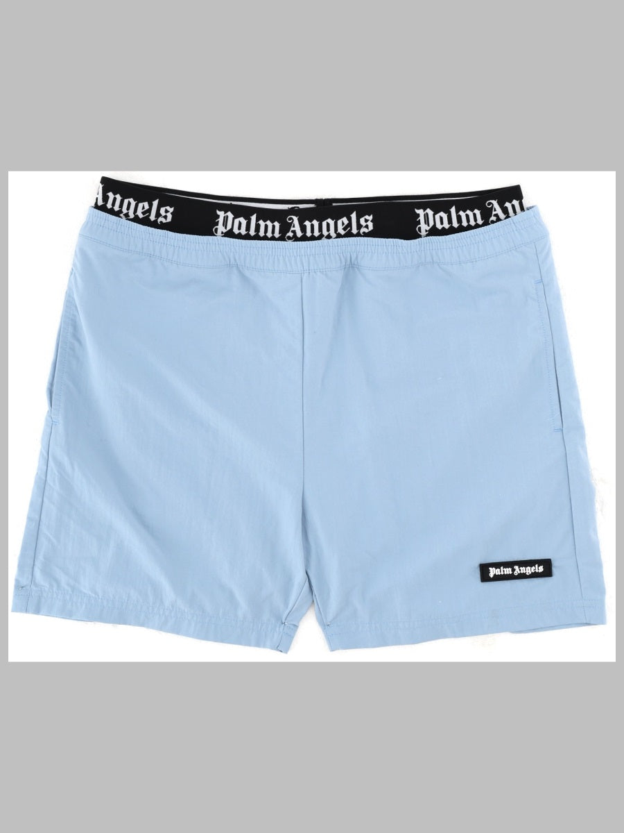 Palm Angels Elastic Band Logo Short Beachwear Boy