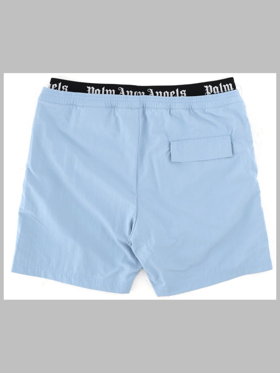 Palm Angels Elastic Band Logo Short Beachwear Boy