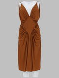 Versace Abito Midi In Jersey Di Viscosa
