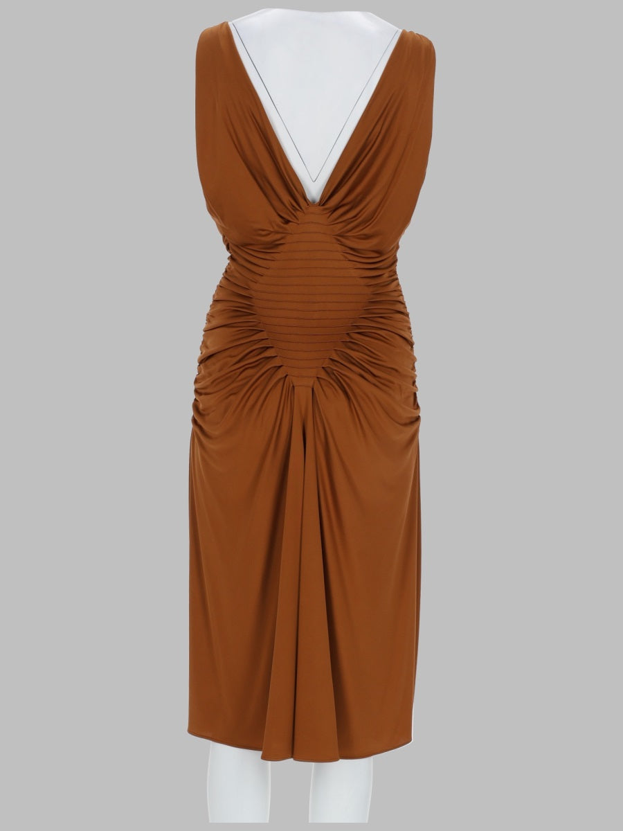 Versace Abito Midi In Jersey Di Viscosa
