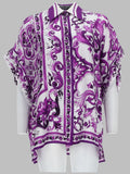 Dolce & Gabbana Camicia In Twill Stampa Maiolica