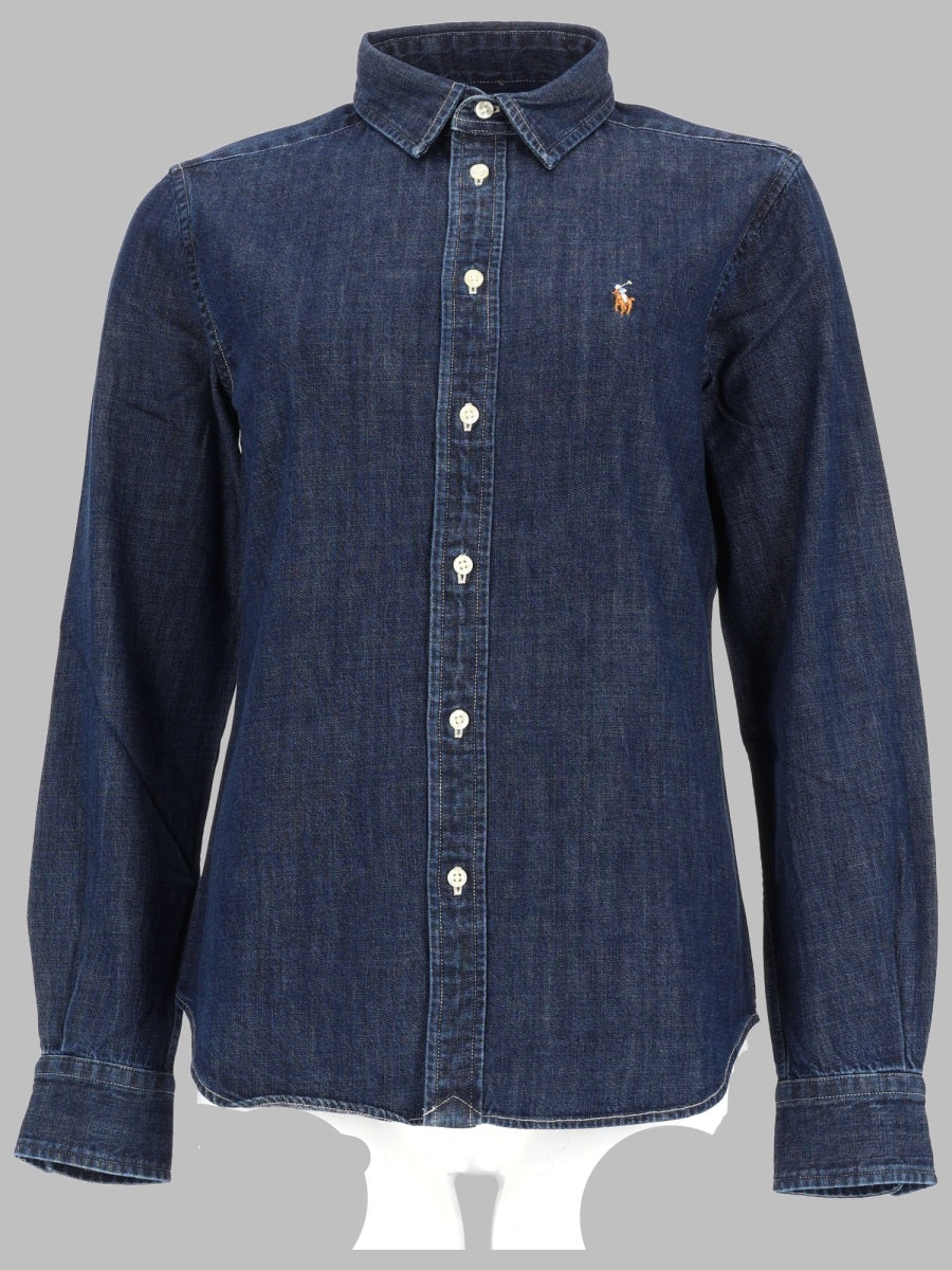 Polo Ralph Lauren Camicia In Denim Con Logo
