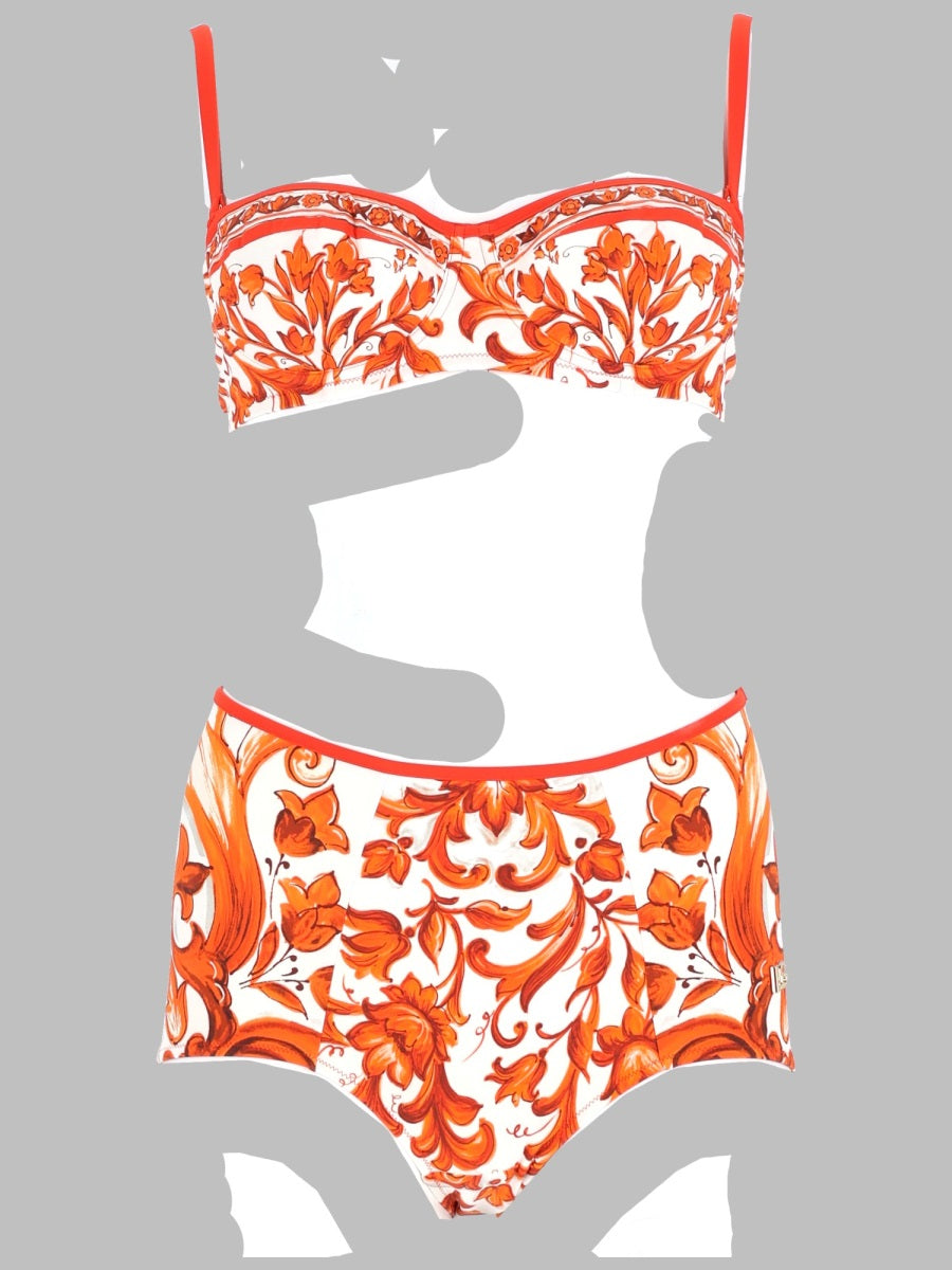 Dolce & Gabbana Bikini Stampa Maiolica