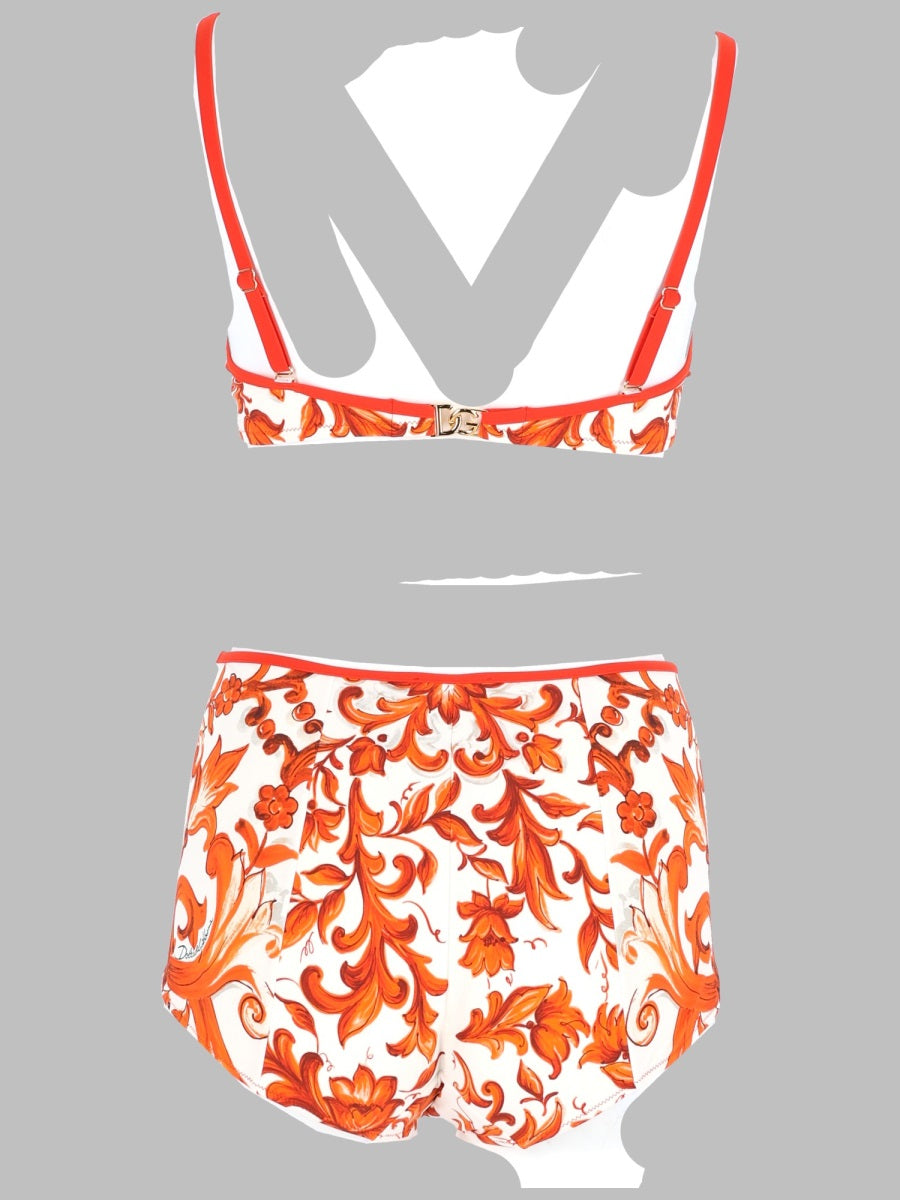 Dolce & Gabbana Bikini Stampa Maiolica