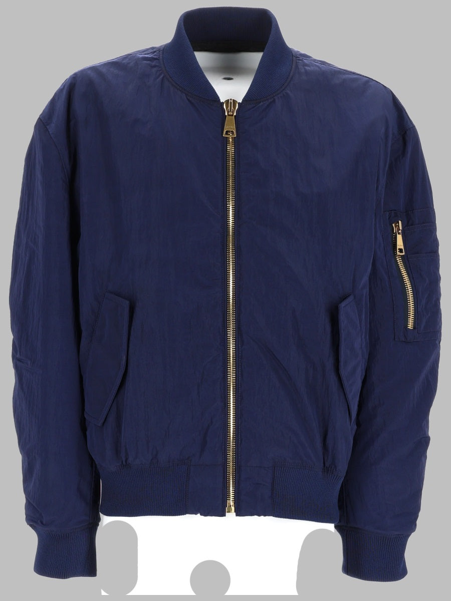 Balmain Bomber Con Logo Ricamato