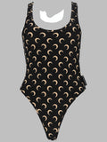Marine Serre Costume Da Bagno Intero "Moon"