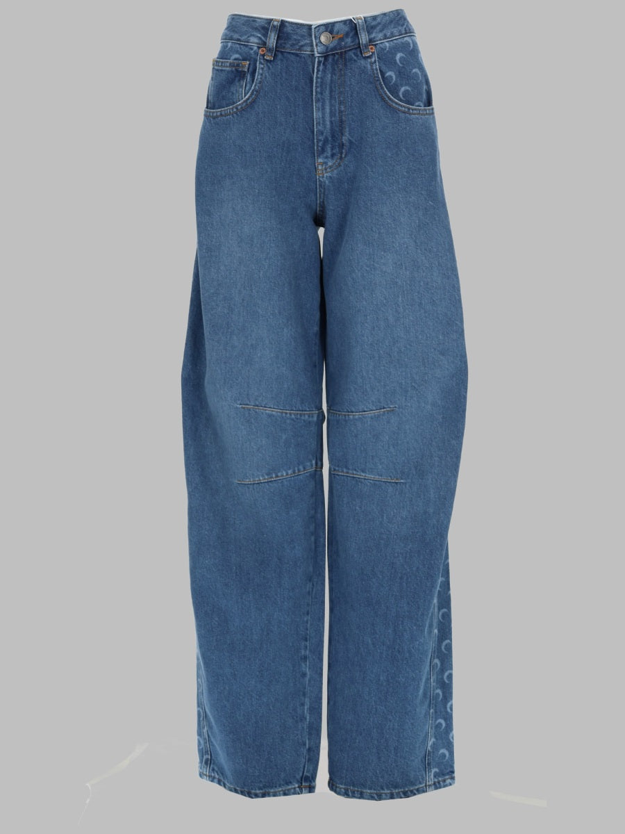 Marine Serre Jeans In Denim Di Cotone Organico