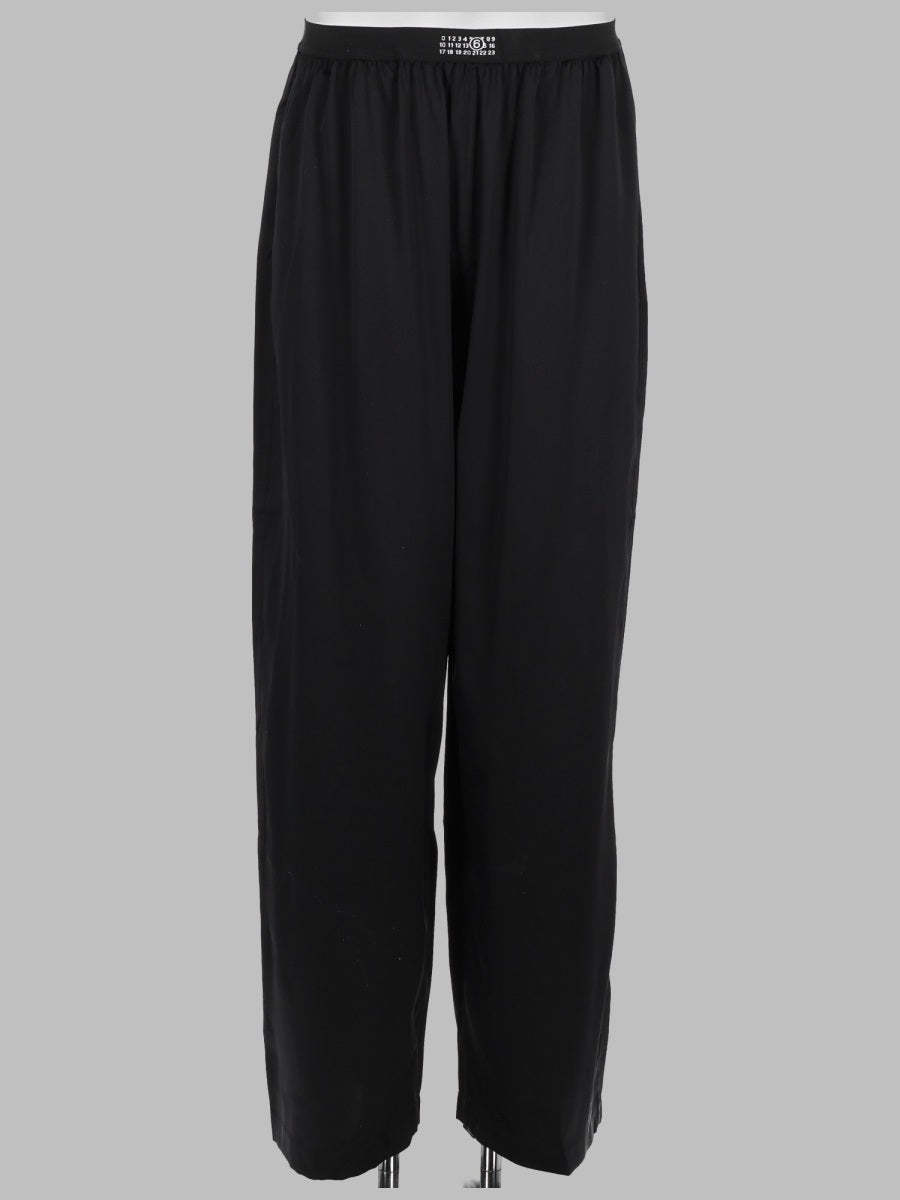 Mm6 Maison Margiela Pantalone Pigiama In Seta