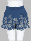 Mc2 Saint Barth Shorts "Amani" In Chambray