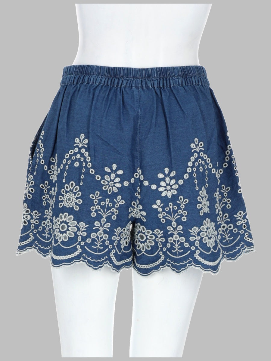 Mc2 Saint Barth Shorts "Amani" In Chambray