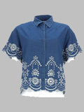 Mc2 Saint Barth Camicia "Clementine" In Chambray