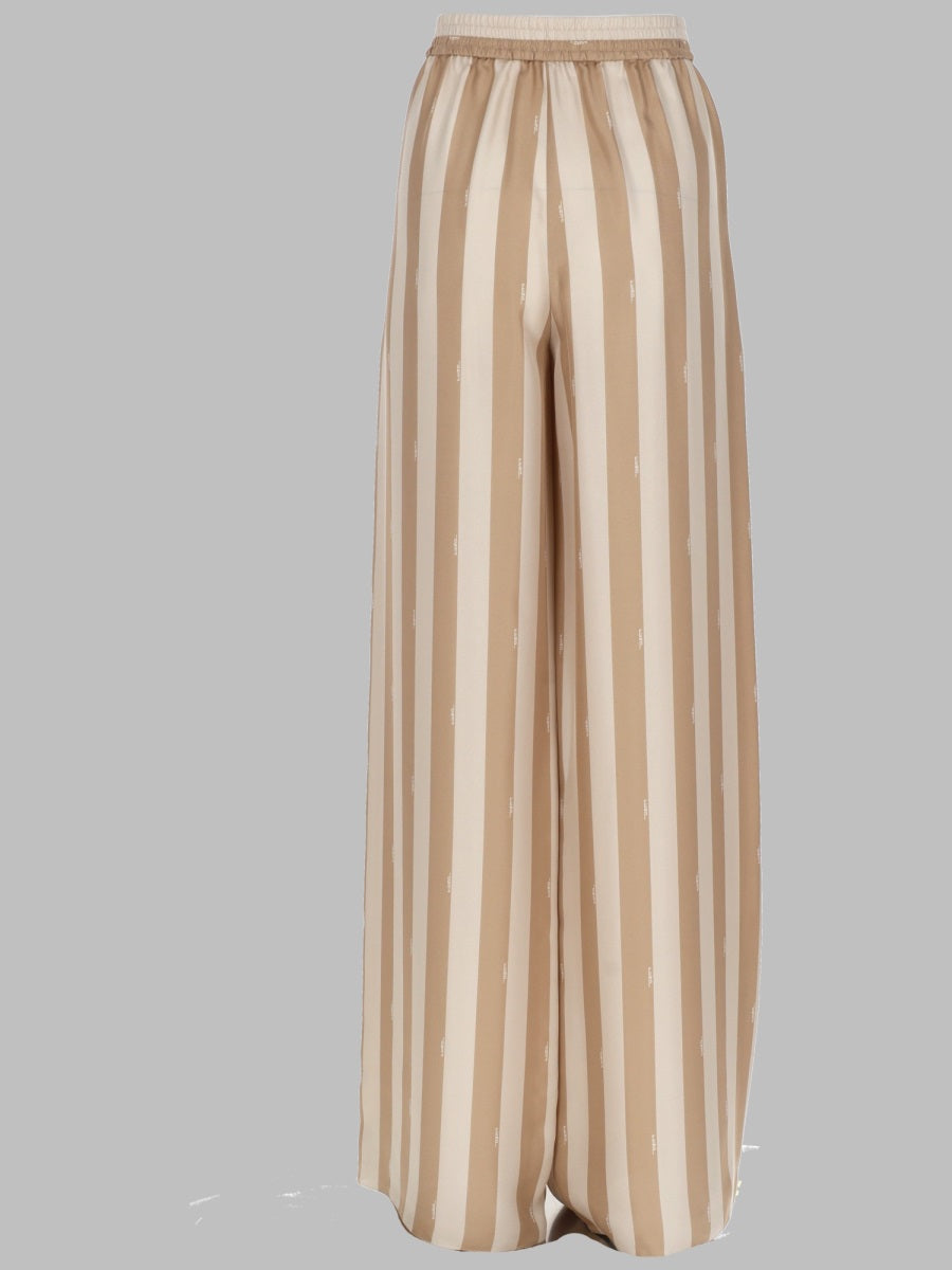 Fendi Pantalone In Seta Pequin