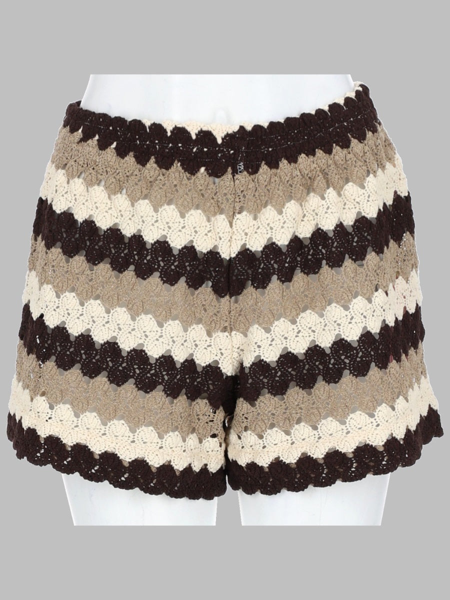 Mc2 Saint Barth Shorts In Cotone Crochet