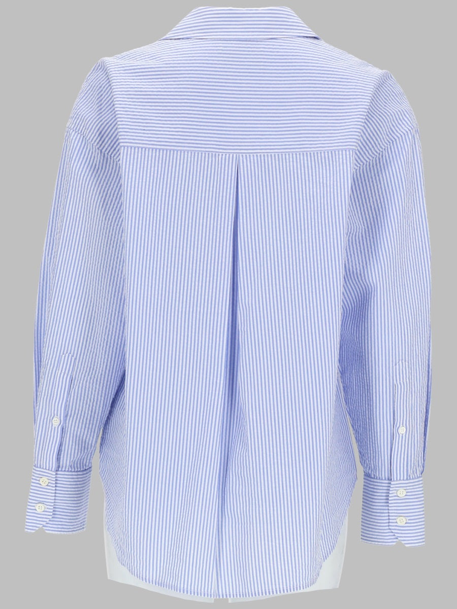 Mc2 Saint Barth Camicia A Righe Con Ricamo