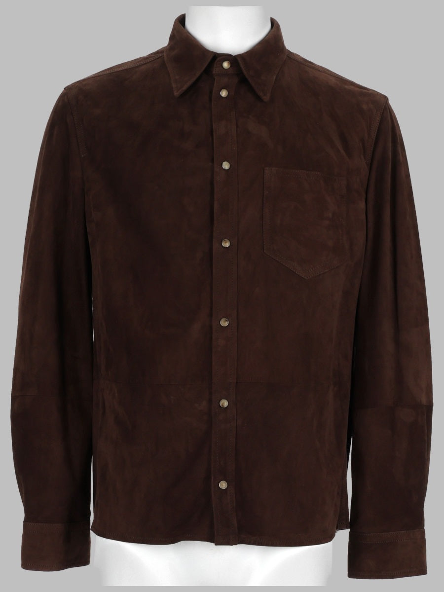 Brunello Cucinelli Giacca Camicia In Suede