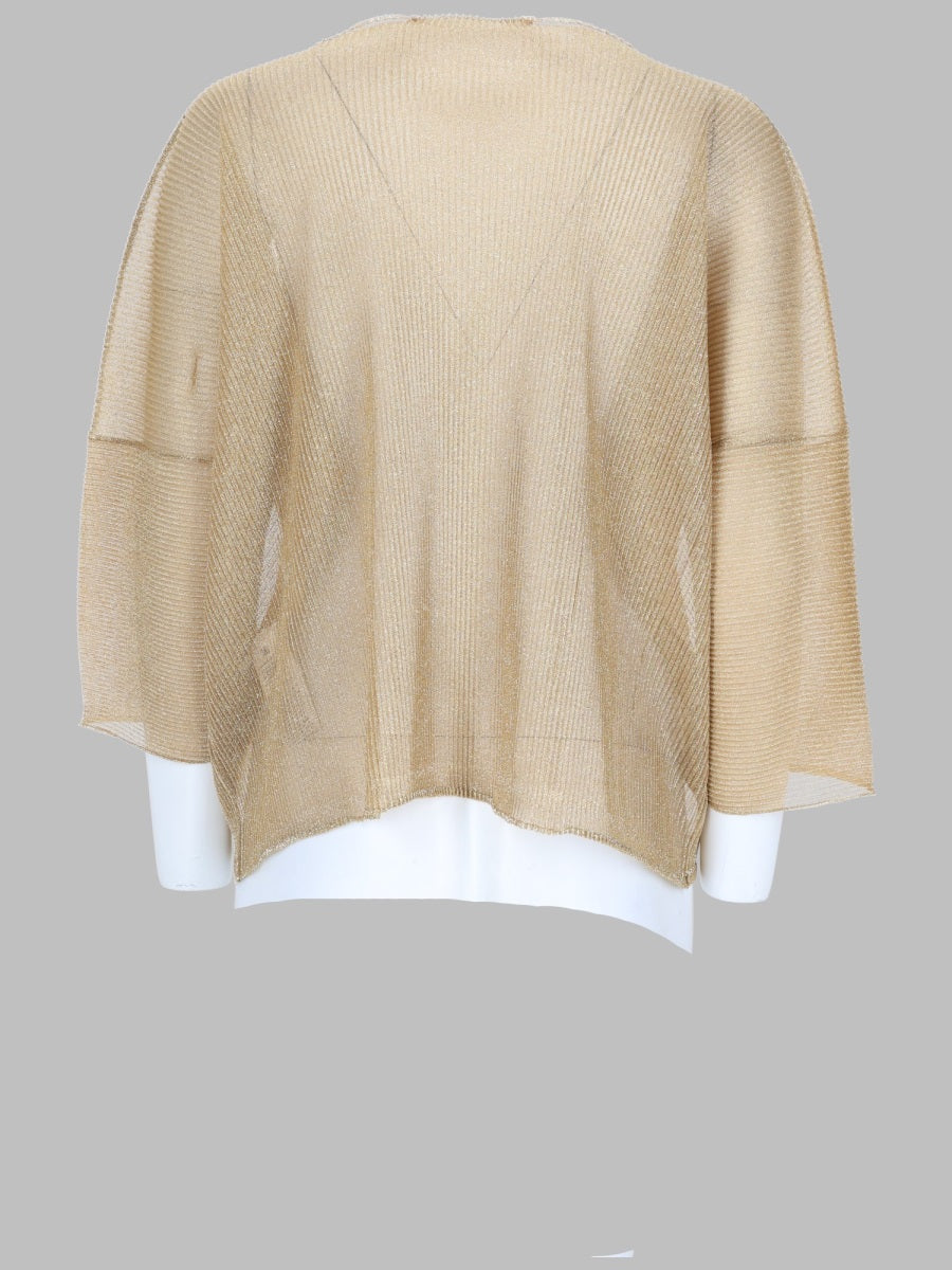 Circus Hotel Lurex Ribbed Top
