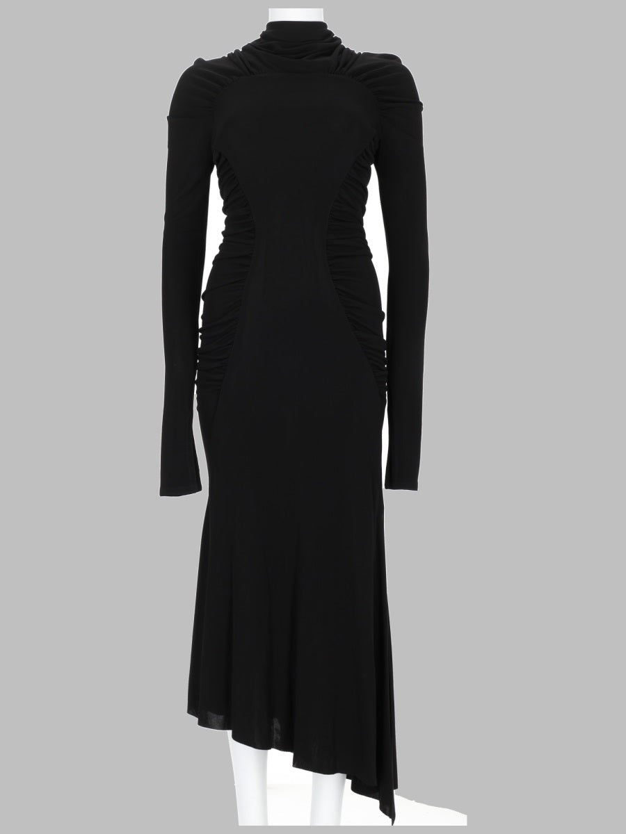 Victoria Beckham Abito Midi A Collo Alto