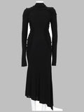 Victoria Beckham Abito Midi A Collo Alto