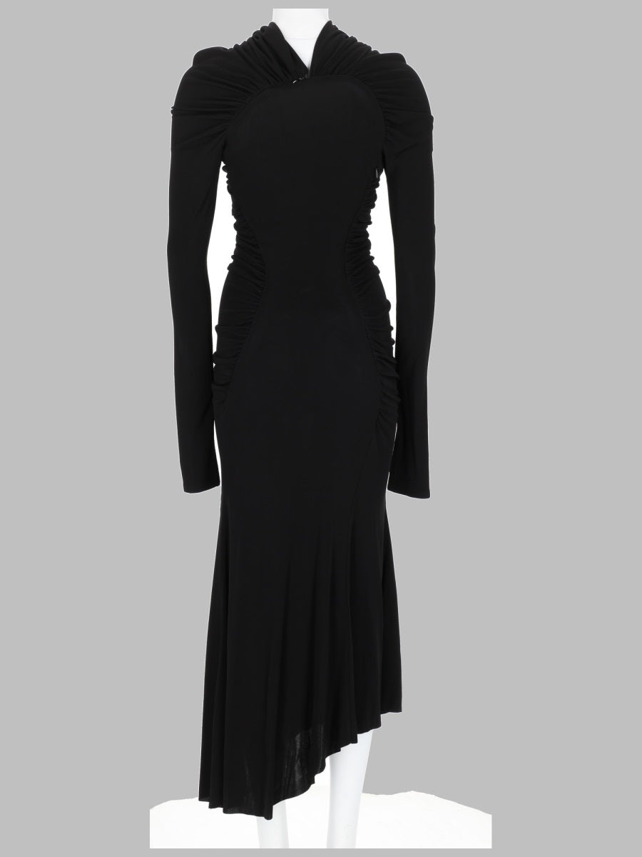 Victoria Beckham Abito Midi A Collo Alto