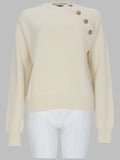 Balmain Maglia Con Bottoni Gioiello