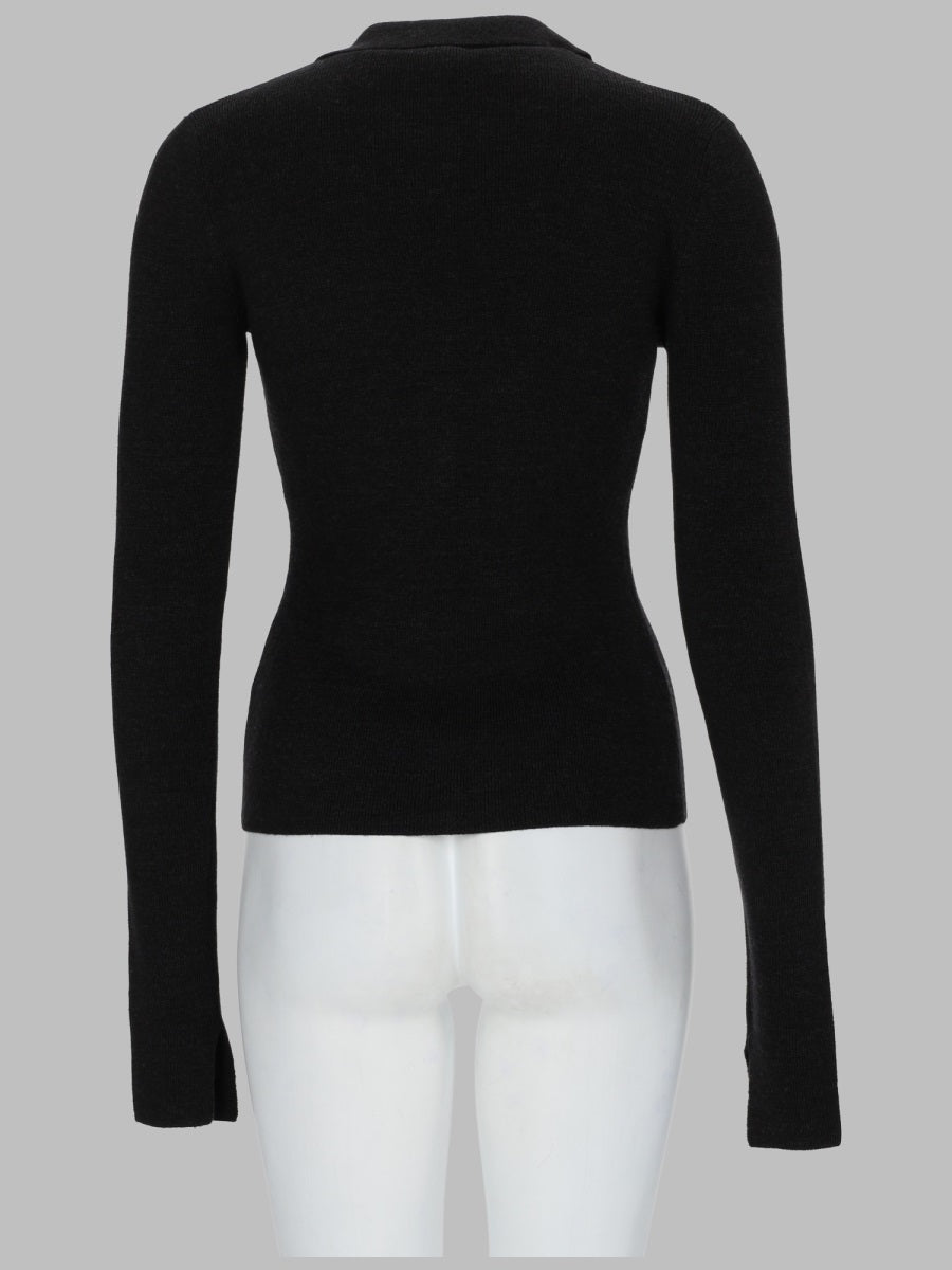 Ganni Polo In Maglia Di Lana