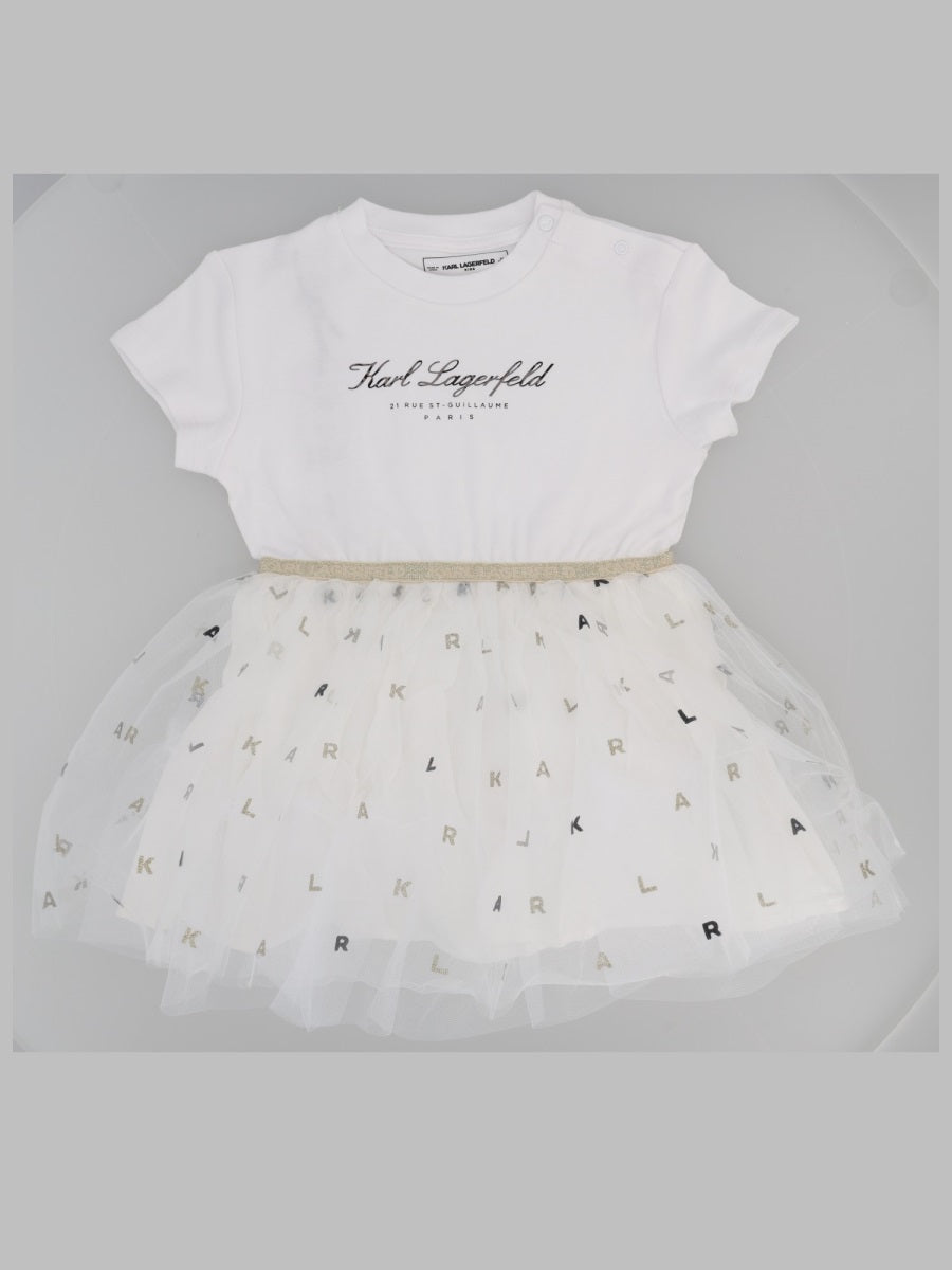 Karl Lagerfeld Vestitino Con Gonna In Tulle