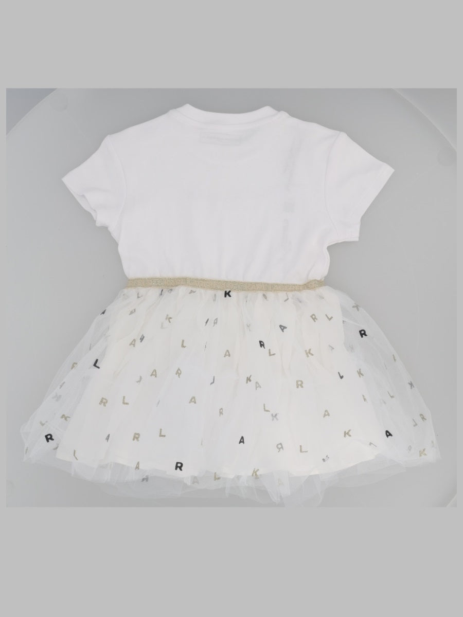 Karl Lagerfeld Vestitino Con Gonna In Tulle