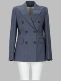 Golden Goose Baby Blue Double Breasted Blazer