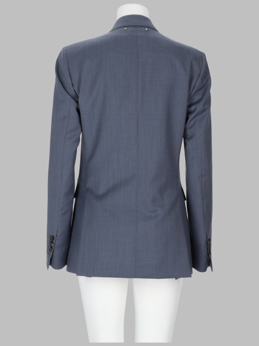 Golden Goose Baby Blue Double Breasted Blazer