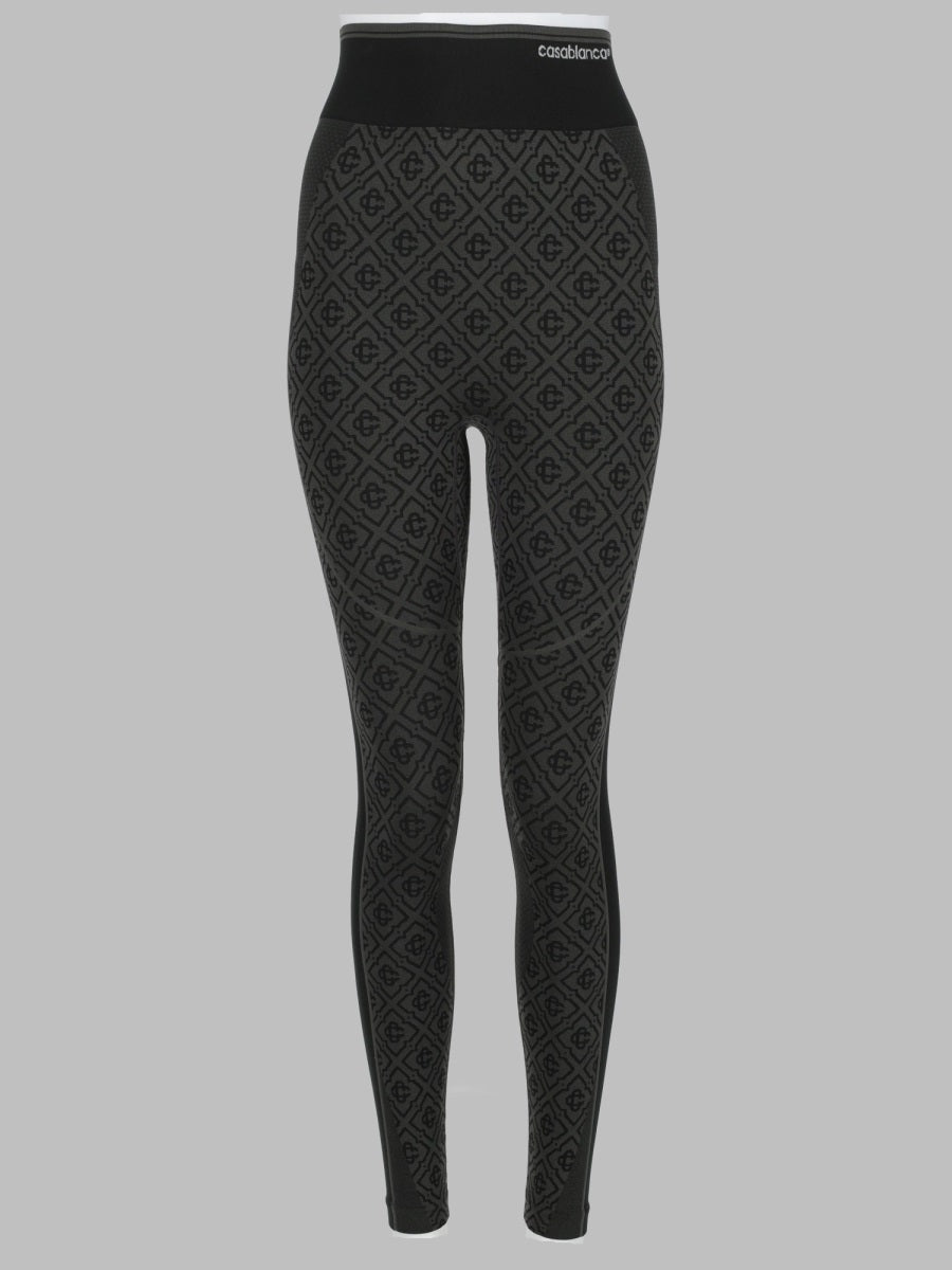 Casablanca Leggings Monogram Senza Cuciture