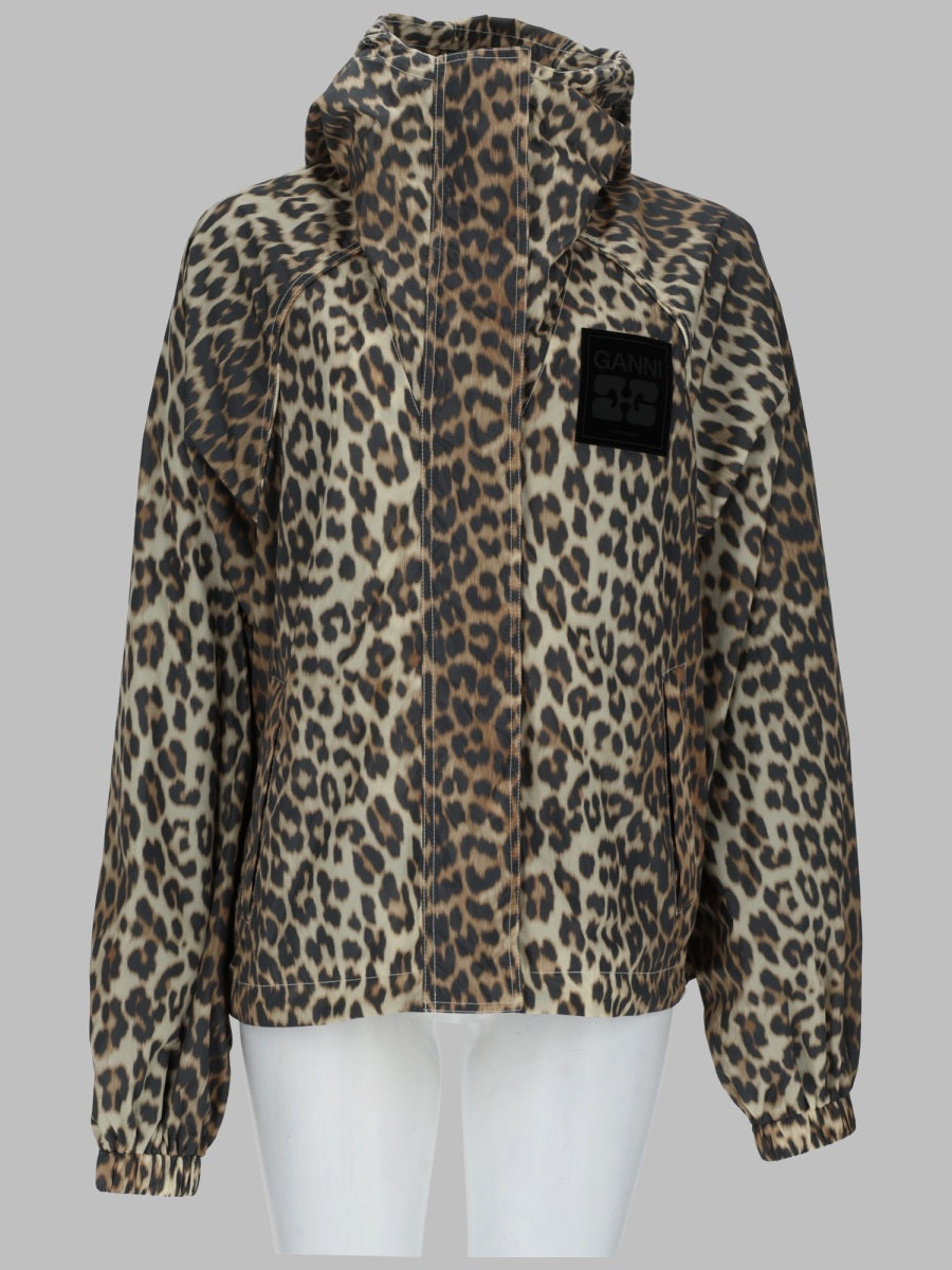 Ganni Giacca Con Stampa Leopardata
