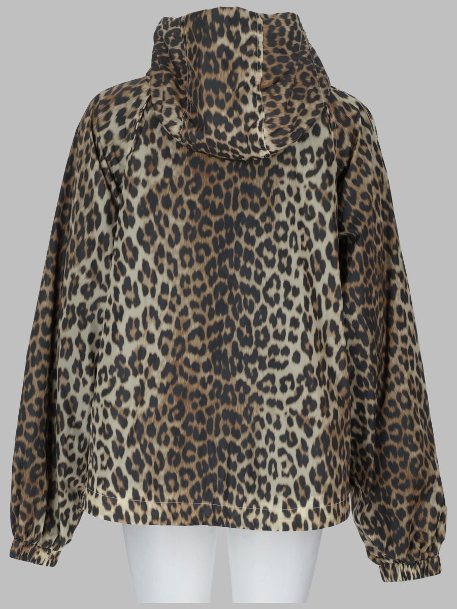 Ganni Giacca Con Stampa Leopardata